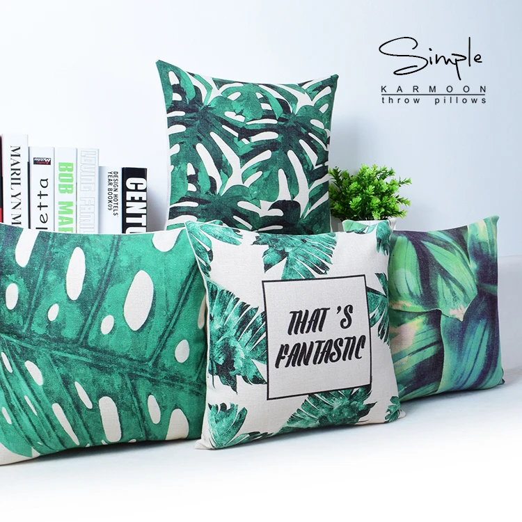 Хлопковая наволочка Botany с изображением лесных лесов Юго-Восточной Азии