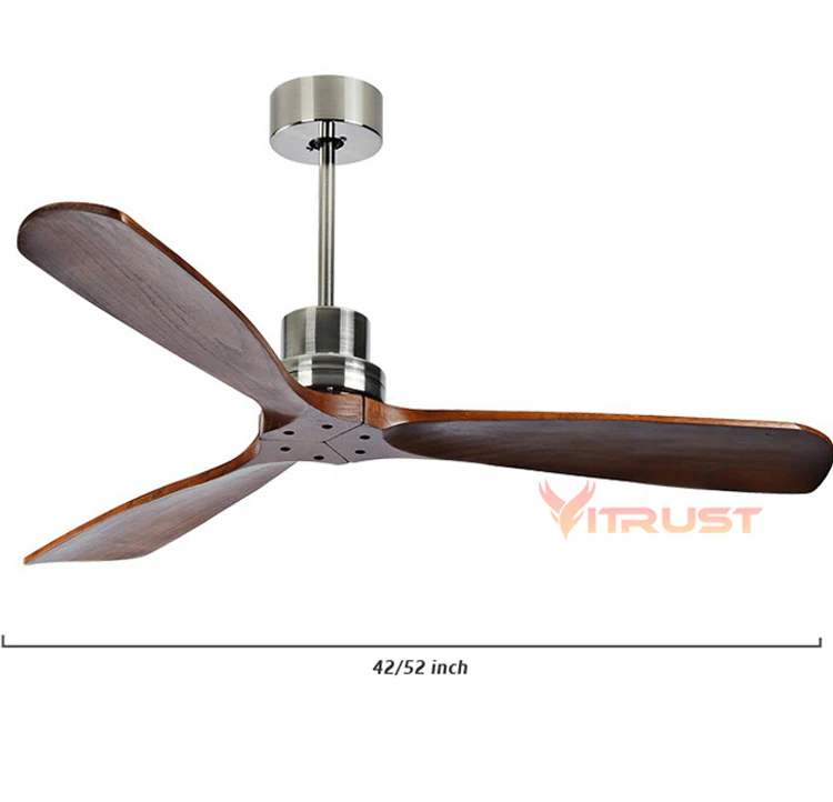 Потолочный вентилятор из 3 листьев светодиодный светильник в скандинавском