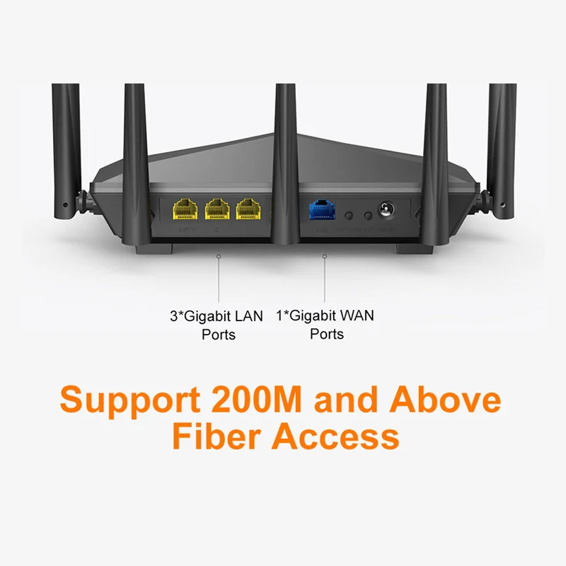 Tenda AC11 гигабитный двухдиапазонный беспроводной маршрутизатор AC1200 с 5* 6dBi антеннами с высоким коэффициентом усиления более широкий охват, простая настройка, Управление приложениями