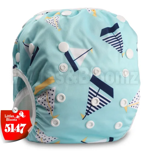 [Littles& Bloomz] Детские многоразовые подгузники для плавания, 1 шт., одежда для купания с героями мультфильмов, Детский Регулируемый летний подгузник для плавания, штаны, подгузники - Цвет: 5147