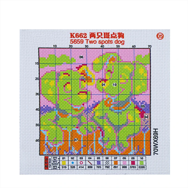 Набор для вышивки Собака набор сделай сам из двух точек DMC вышивка свободные