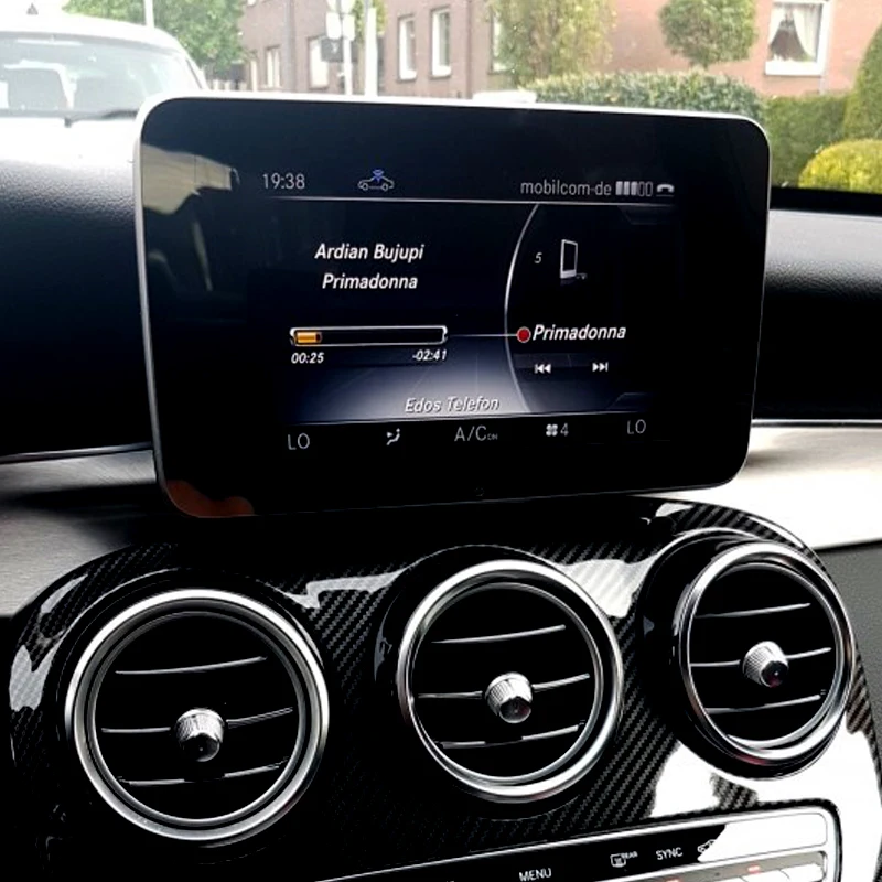 

Стайлинг автомобиля для Mercedes Benz C class W205 GLC 200 260 2015-17 центральное управление защита экрана навигации отделочная панель