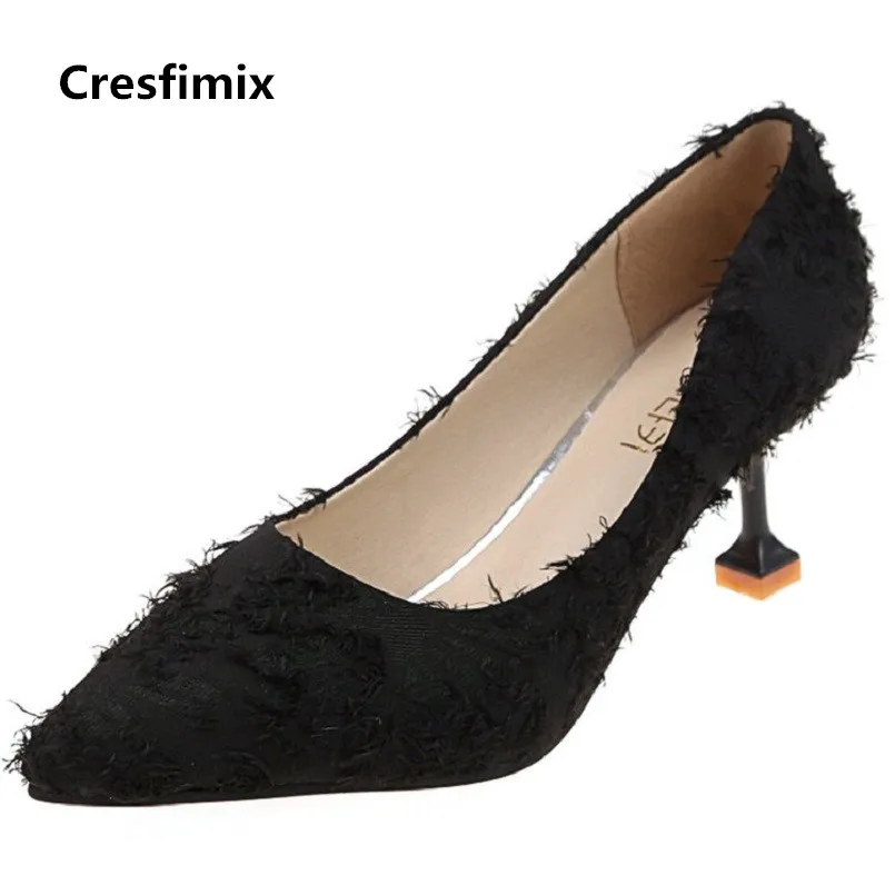 Cresfimix femmes hauts talons/женская модная обувь на высоком каблуке 7 см Сезон весна-лето
