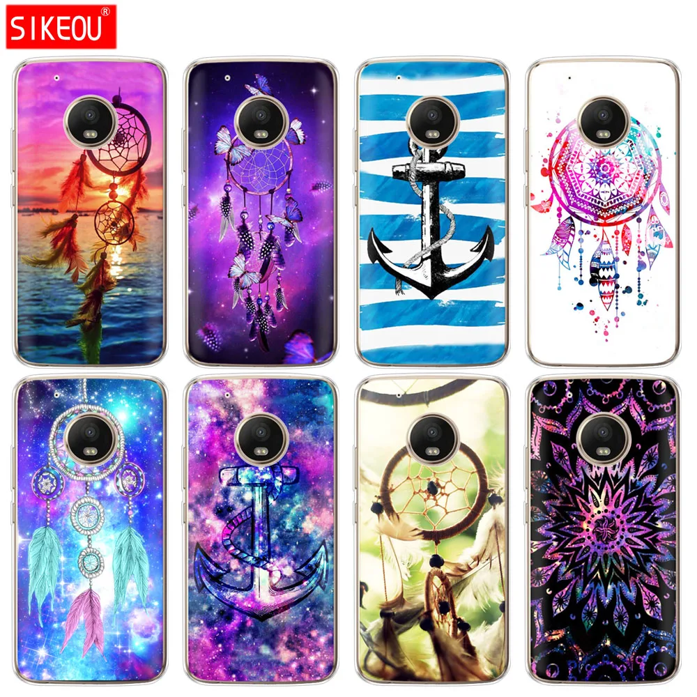 Силиконовый чехол для телефона Motorola Moto G6 G5 G5S Z2 Z3 PLAY PLUS X4 E4 E5 C little dream catcher