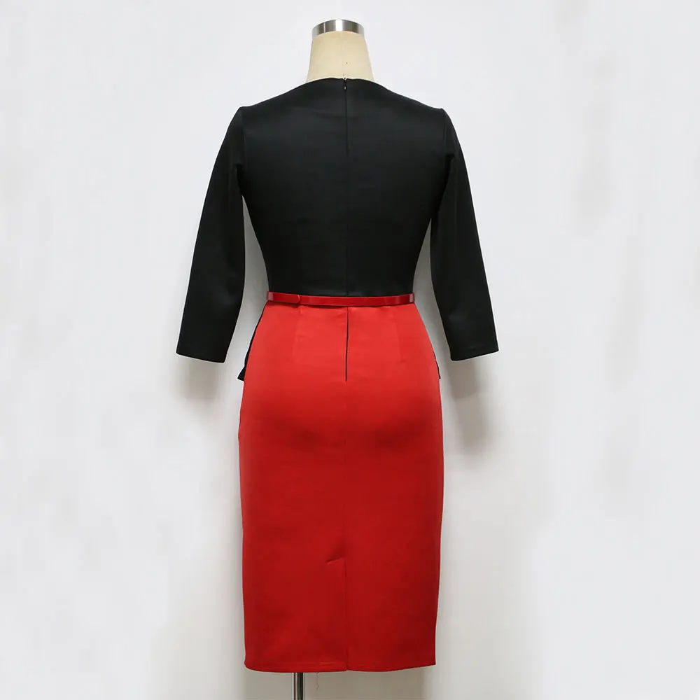 Для женщин S Элегантный Бизнес формальные офис Лоскутная Костюмы Работа Bodycon Slim Fit