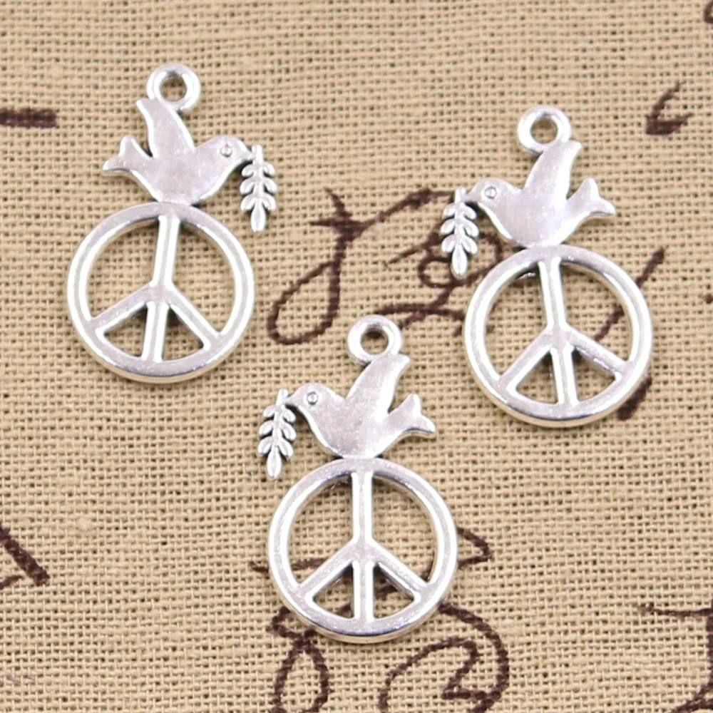 6 шт. Подвески peace dove с оливковым 28x16 мм Античные с серебристым покрытием Подвески Ювелирных изделий DIY тибетское серебро ручной работы Поиск ювелирные изделия