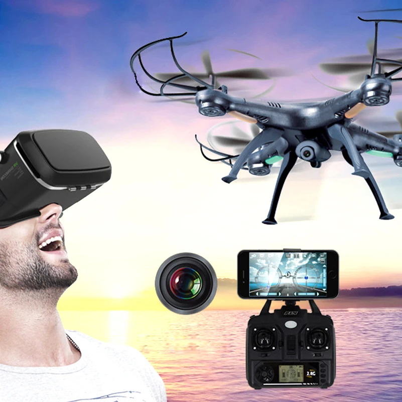 Wifi FPV X5SW RC в реальном времени Трансмиссия вертолет летательный аппарат Дрон с