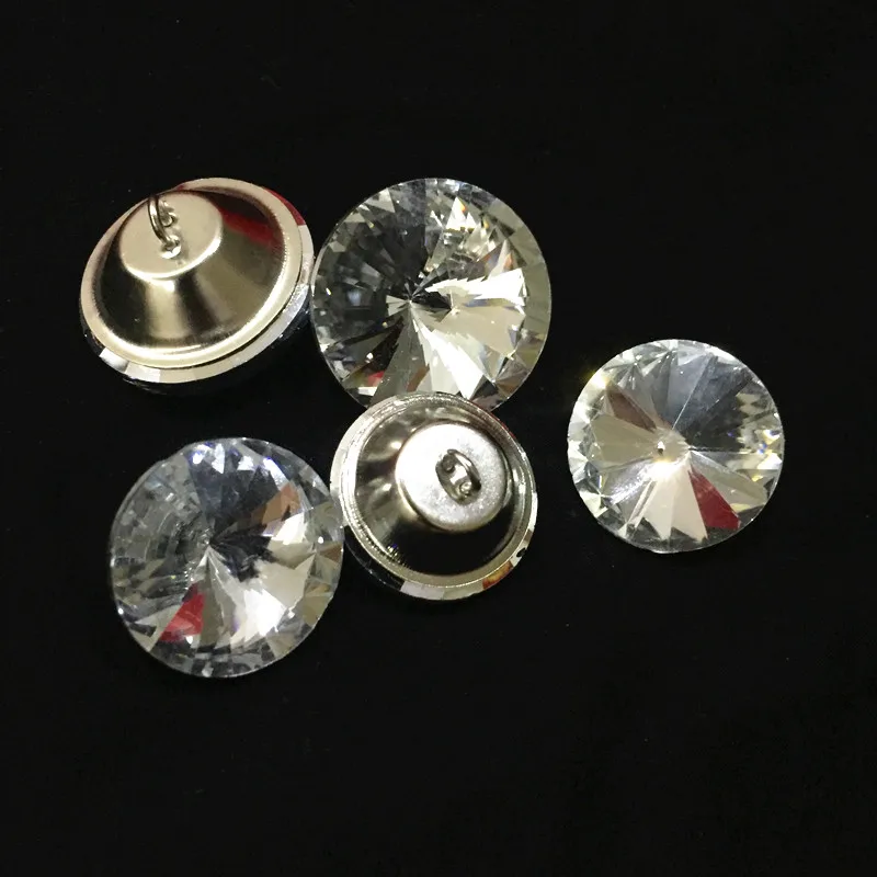 50Pcs/lot Rhinestone Crystal Buttons Sewing Sofa DIY Diamond Upholstery Headboard sofa Buttons Accessories18/ 20/25/30MM