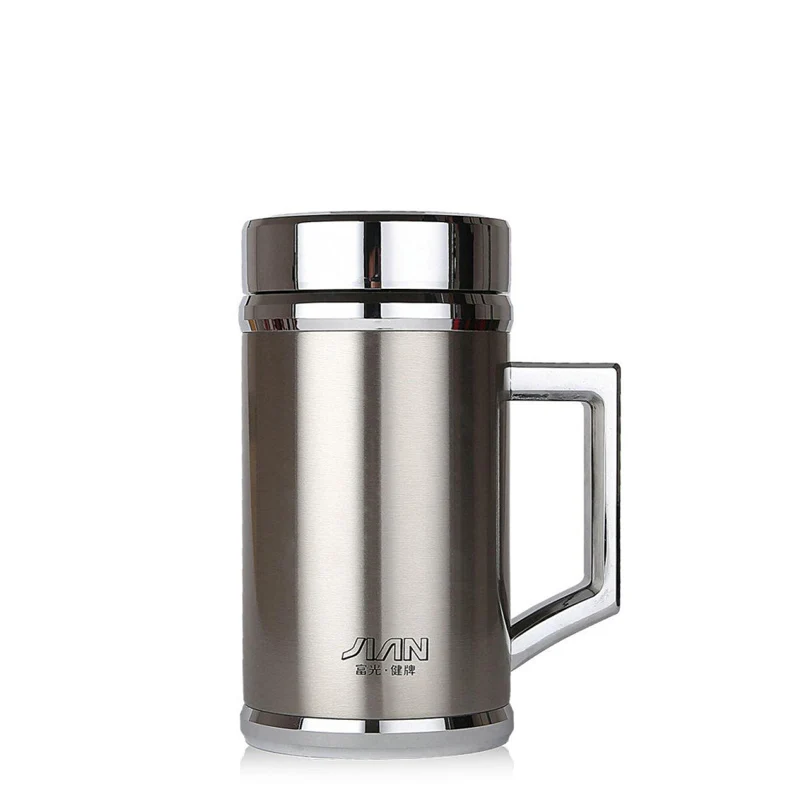 480ML Thermos Mug Double Wall Stainless Steel Vacuum Flask Thermoses Insulation Cup Handle Coffee Teacup Drinkware GIft Box | Дом и сад