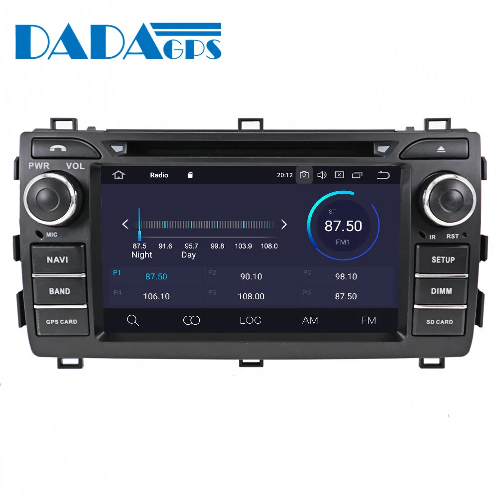 Мультимедийная магнитола для Toyota Auris мультимедийный DVD плеер на Android 9 0 4 + 32 ГБ с GPS