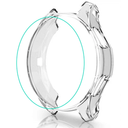 Transparent Чехол для samsung gear S3 frontier/Galaxy Watch 46 мм 42 мм чехол бампер мягкие Смарт-часы Аксессуары покрытие защитный чехол - Цвет: Transparent