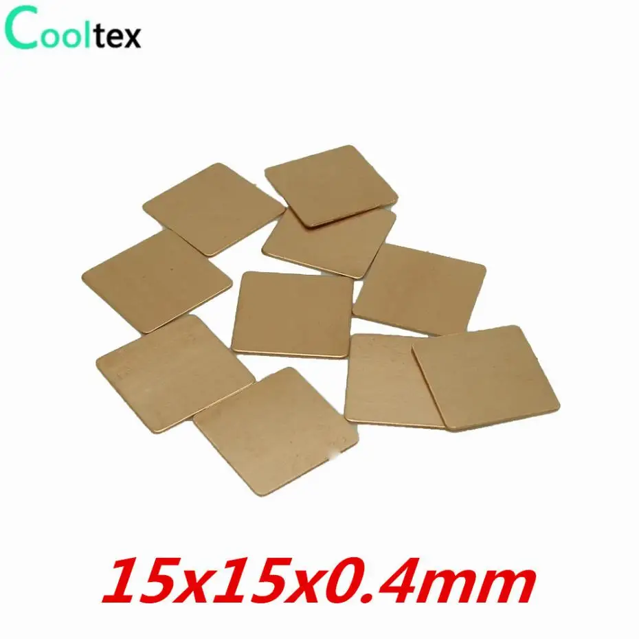 Новинка 0 4 медный теплоотвод 15x15x 100% мм сделай сам теплоотводящий лист