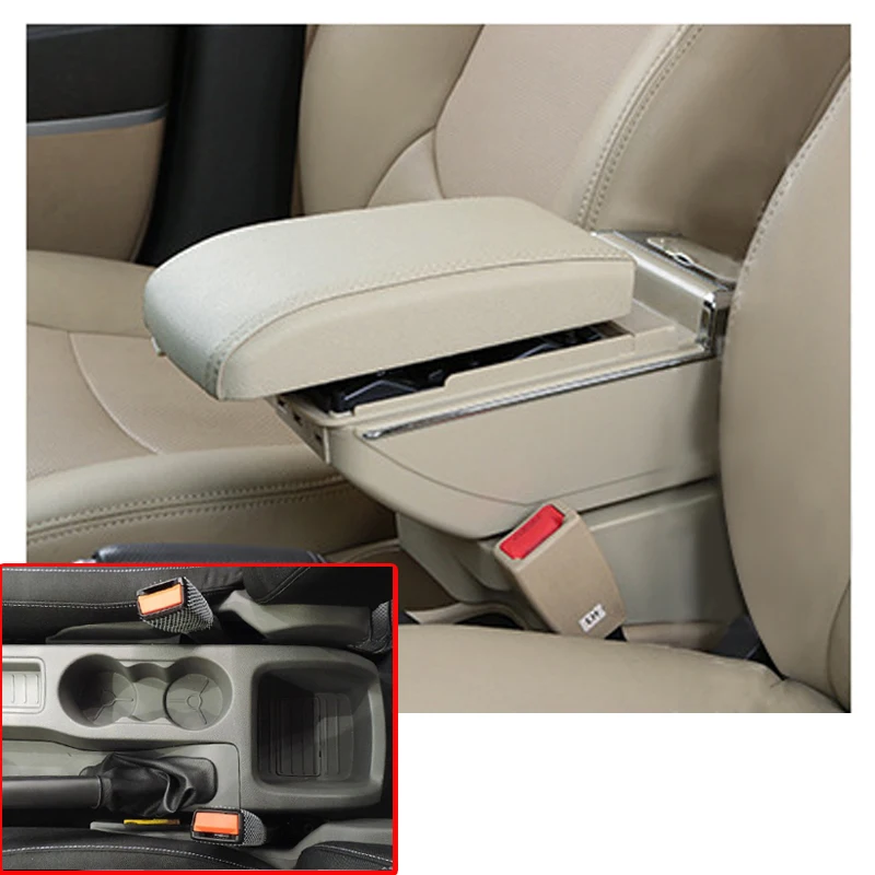 Car Armrest Box For Ford Focus 2009-2011 Auto Seat Central Multifunction Storage 7USB Port With LED light Arm Rest | Автомобили и