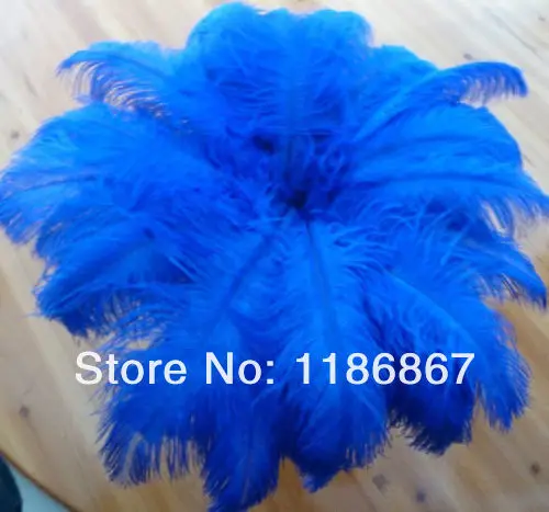

Free shipping 20pcs /lot Cheap ostrich feather 16-18 inches 40-45cm royal blue/dark blue Ostrich plumage ostrich plume P015