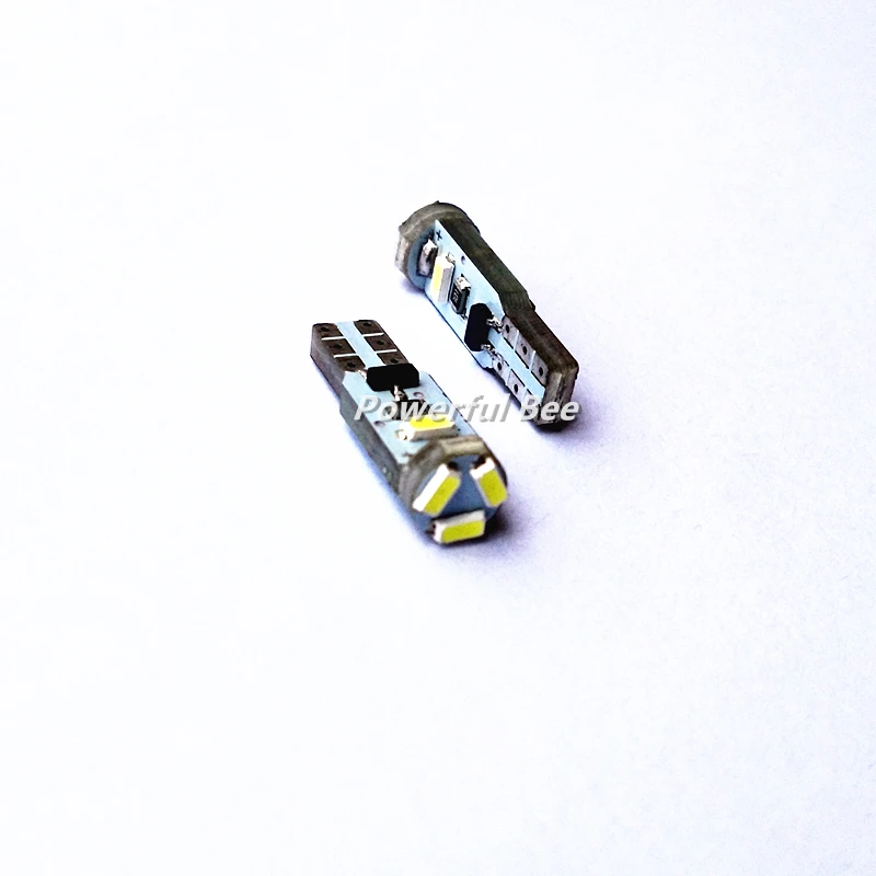 50 x T5 5SMD 1 Вт Светодиодная автомобильная лампа для приборной панели чтения