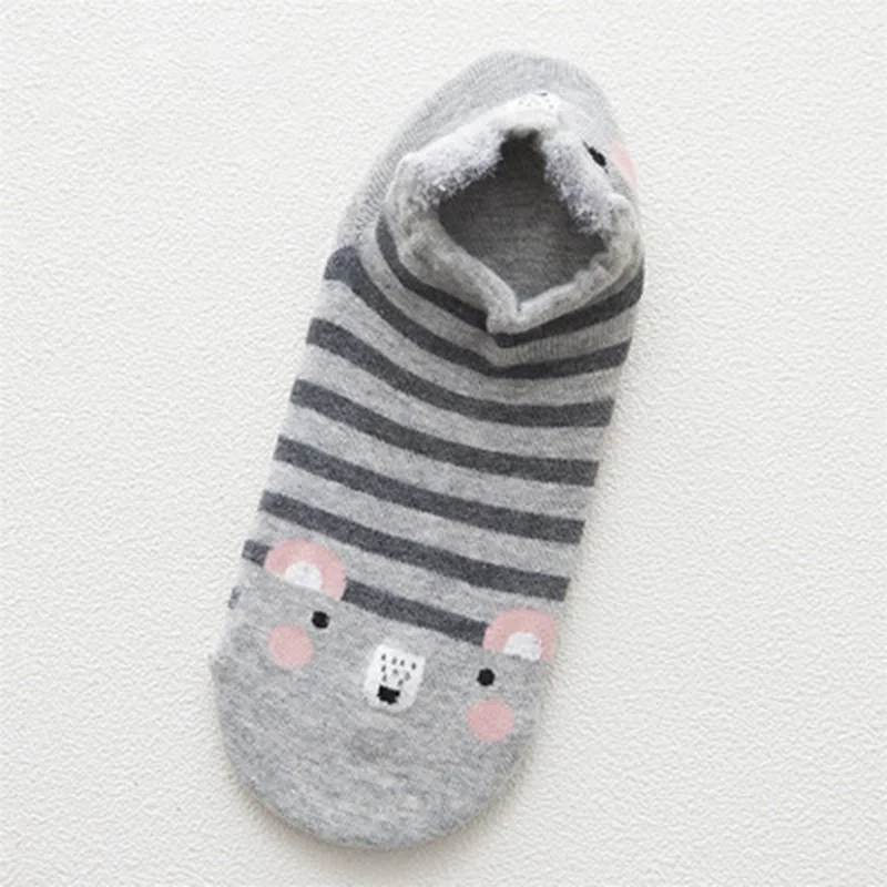 G Хлопок Зима Весна забавное носки с животными женские Kawaii кошка с собакой летние короткие носки тапочки женские повседневные Мягкие забавная лодка носки - Цвет: G