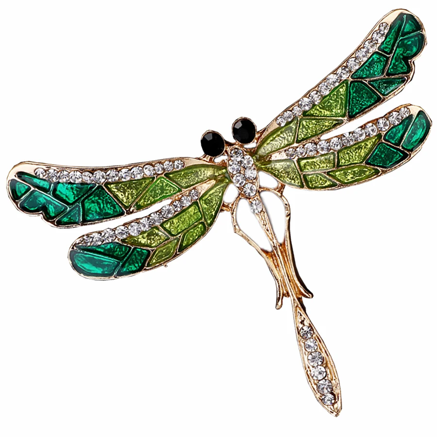 Модные шикарные очаровательные Милые Броши в виде стрекозы эмаль горный