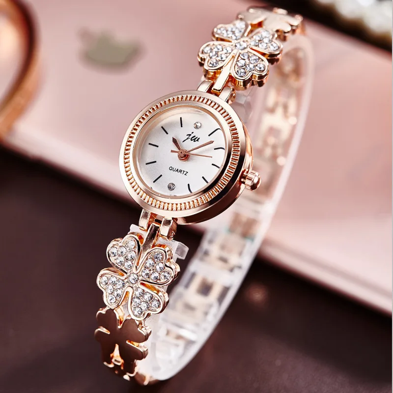 Модные женские часы с браслетом милые JW Брендовые стразы водонепроницаемые