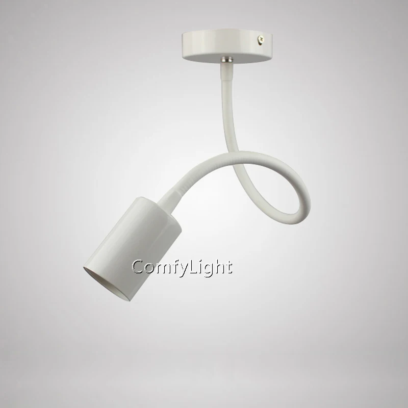Ceiling White Промышленный светодиодный прожектор для трека Регулируемый трек-бар глобус E27 комплект для трека потолочный рельсовый светильник Точечный магазин одежды hanglamp - Испускаемый цвет: Ceiling White