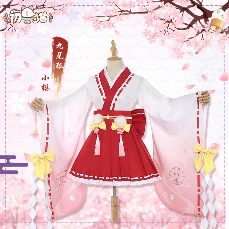 Карточка Captor Sakura Tomoyo Daidouji Kinomoto платье кимоно Хэллоуин Косплей Костюм Униформа S M