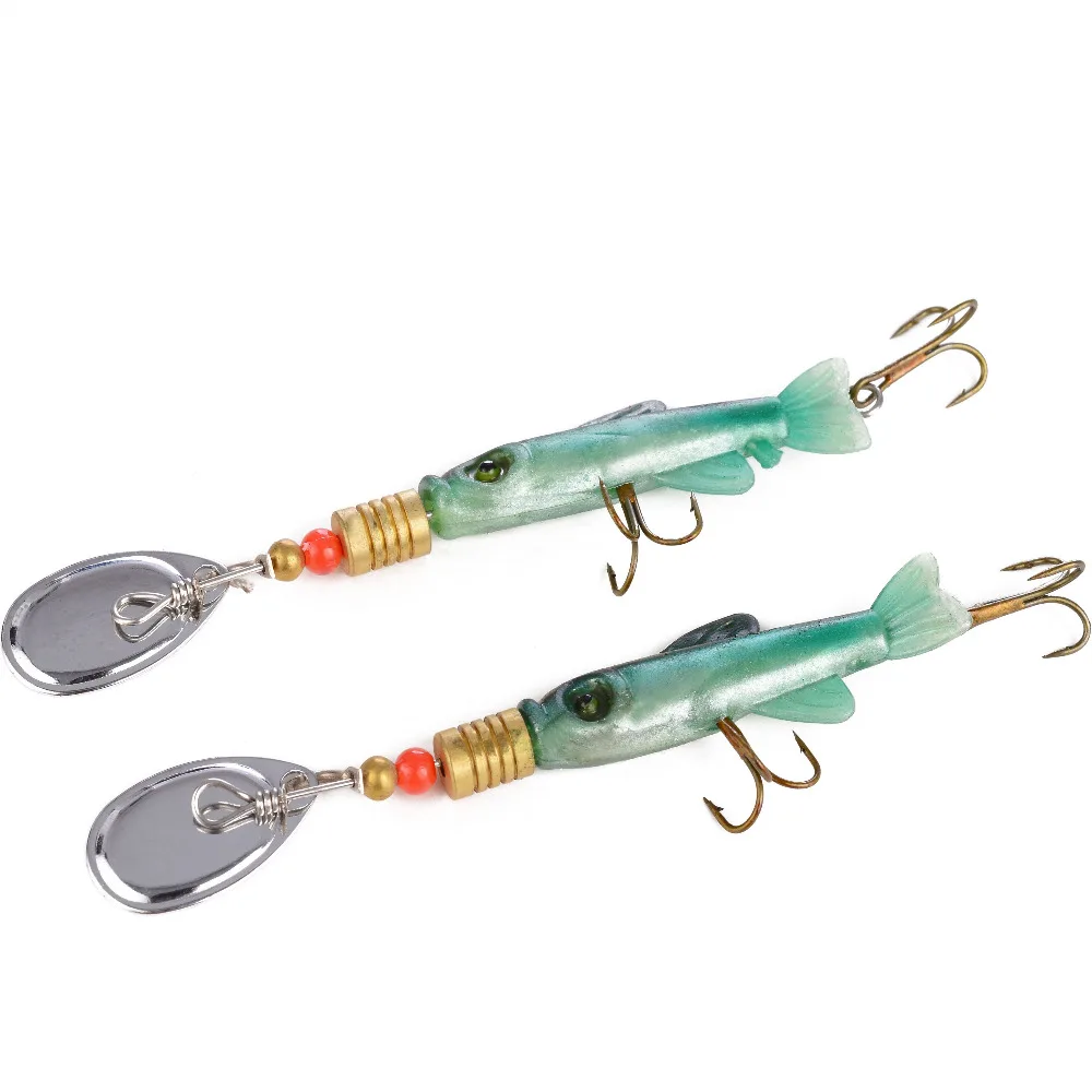 1 пара (2 шт.) рыболовная приманка Спиннер Мягкая бесплатная доставка|fishing lure|soft