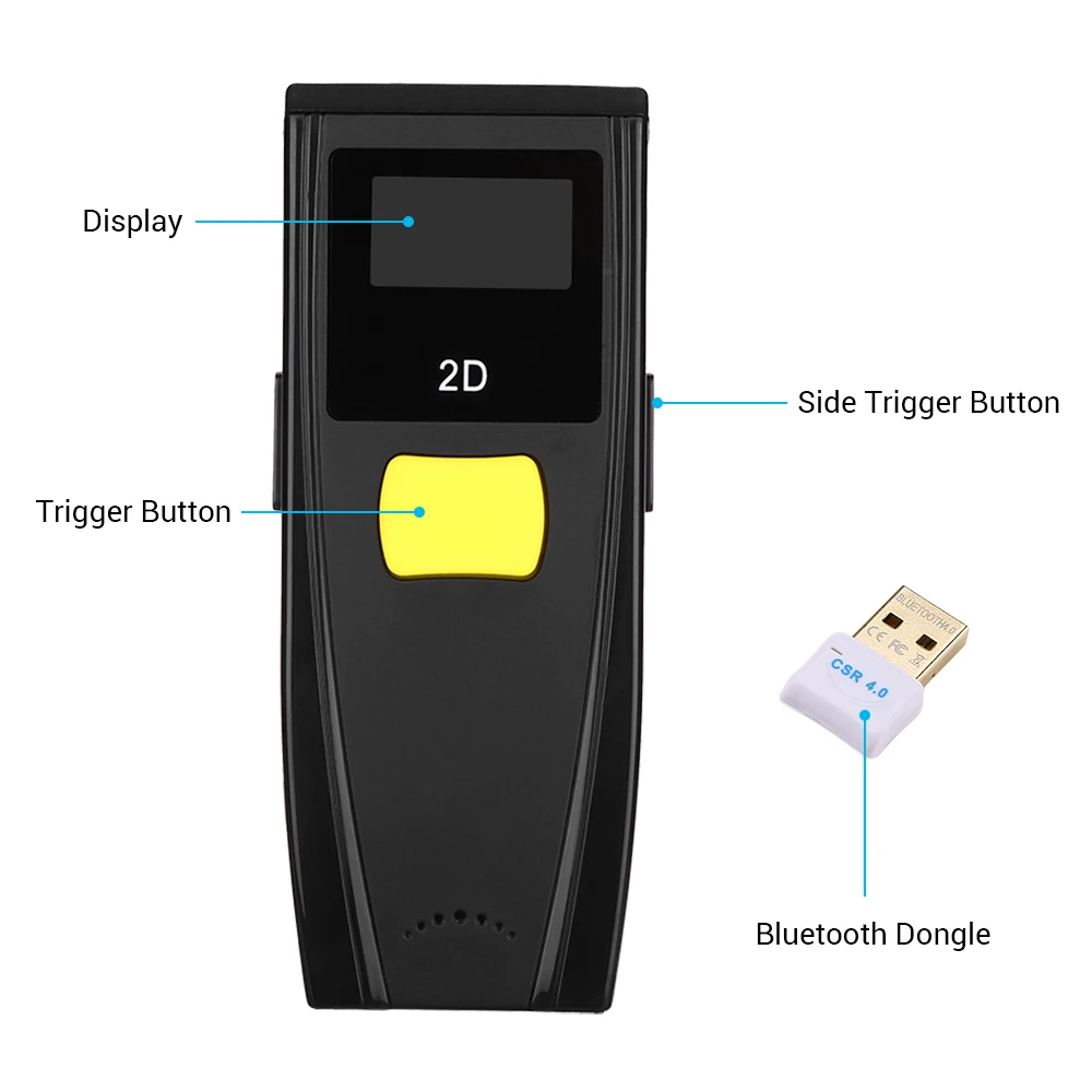 Сканер штрих кода Eyoyo GT780 1D 2D QR портативный BT 3 0|Сканеры| |