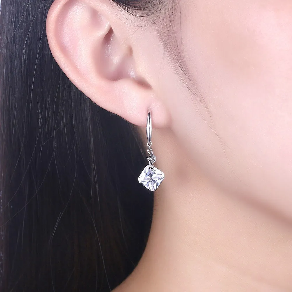 KITEAL 2018 women earrings 925 sterling silver cubic cz zircon jewelry earings bijoux femme|Серьги-подвески| |