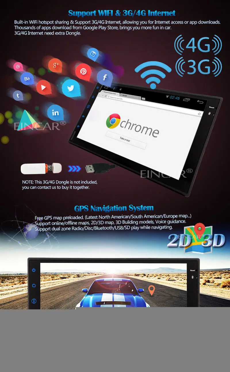 7 &quotчетырехъядерный Android 5 1 2 Din стерео автомобильный gps Navi dvd плеер WiFi In Dash радио|2 din