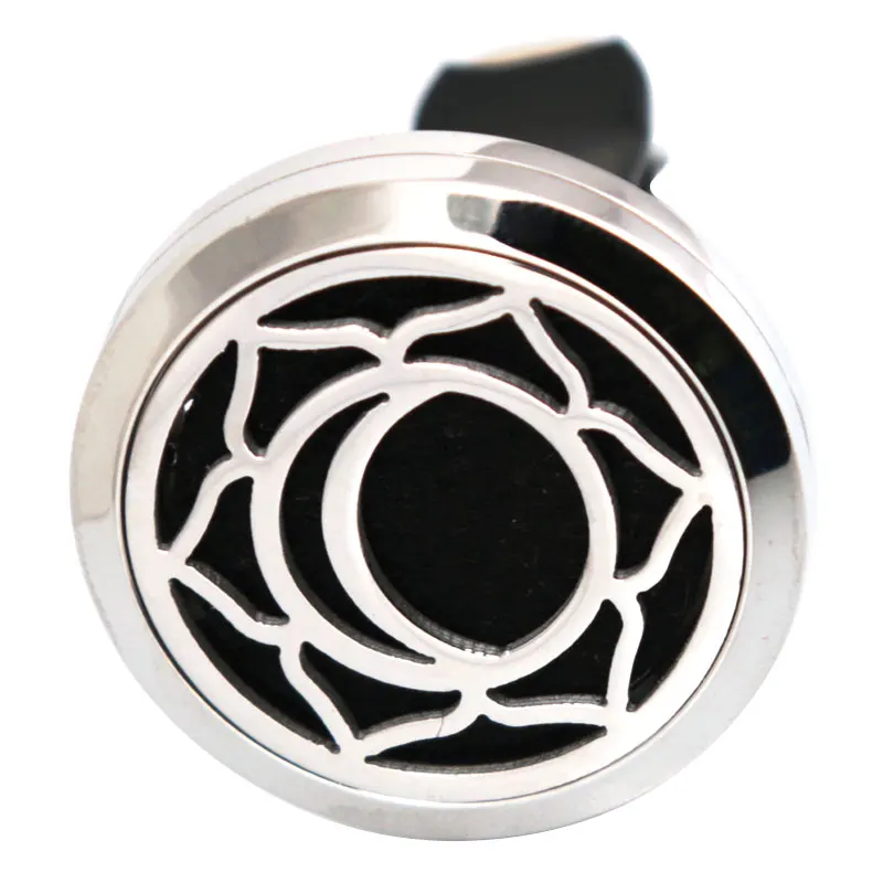 New Design Moon 30mm Diffuser 316 Stainless Steel Car Aroma Locket Essential Oil Free 10Pcs Pads | Украшения и аксессуары