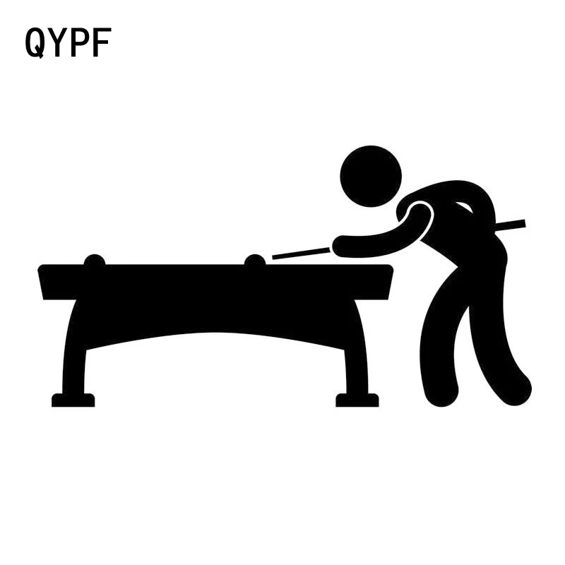 QYPF 14 см * 7 5 персональная Спортивная модная наклейка для бильярда автомобильная