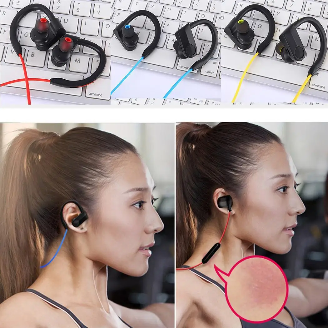 Гарнитура наушники Bluetooth Hands Running driving Sports Sweatproof 4 1 Sport беспроводной во время