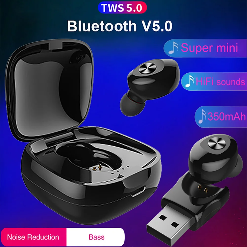 Наушники Bluetooth 5 0 стерео беспроводные наушники вкладыши спортивные с Hi Fi звуком