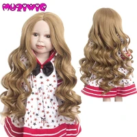 hand made wigs manufacturer middle parting 4color long curls doll wigs made for american doll with 26cm head circumference