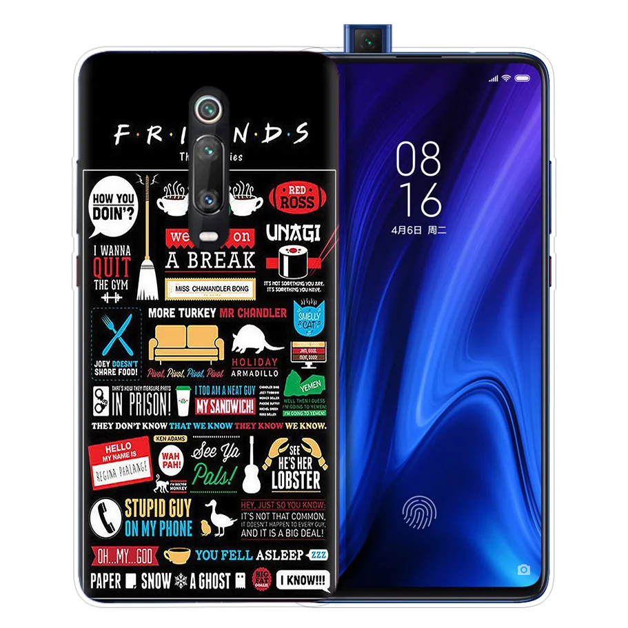 Чехол для ТВ Шоу друзья вместе для Xiao mi Red mi Note 7 7S K20 Y3 GO S2 6 6A 7A 5 Pro mi Play 9T A1 A2 8 Lite Poco F1