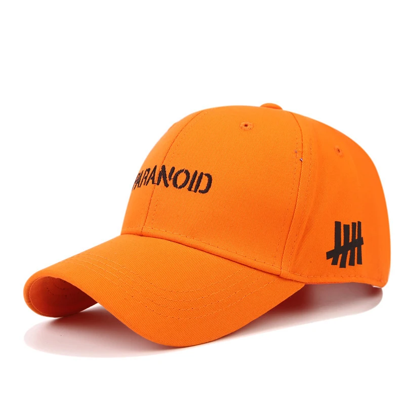 Orange RoxCober унисекс, женские и мужские хлопковые спортивные Бейсбольные кепки с вышитыми буквами, Снэпбэк кепки, регулируемые хип-хоп кепки с козырьком от солнца - Цвет: Orange