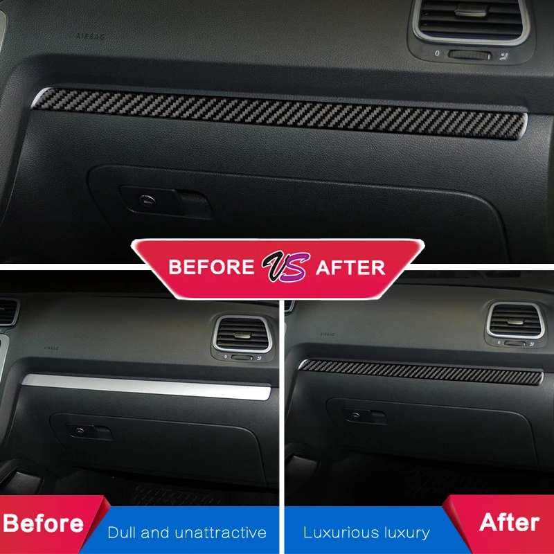Для volkswagen scirocco R LHD RHD аксессуары 2009 2016 углеродного волокна интерьер украшения для