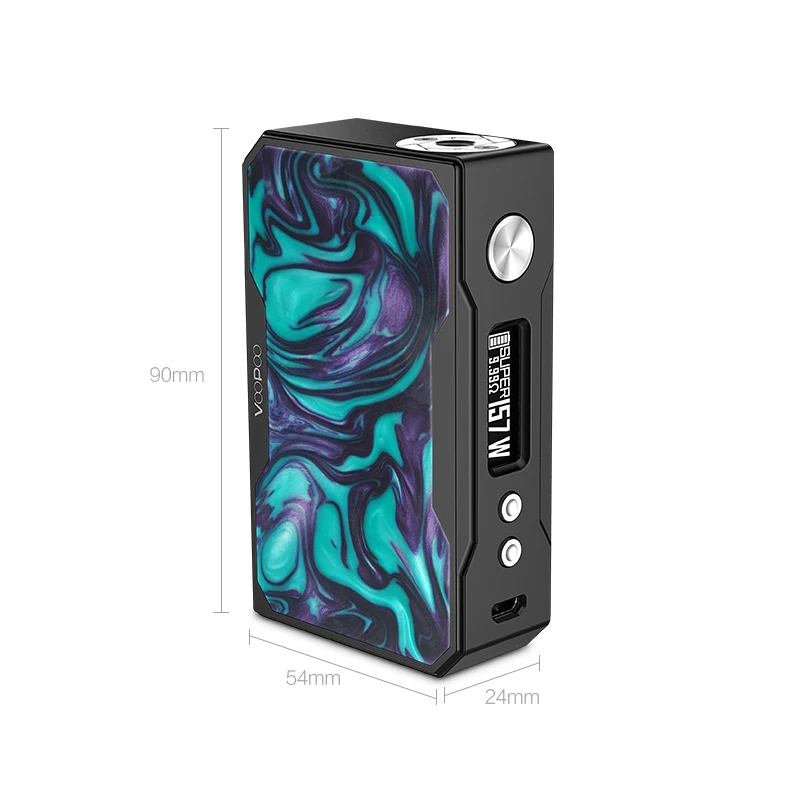 Оригинальный VOOPOO Drag 157W VW/TC полимерный бокс мод Vape электронные сигареты 18650