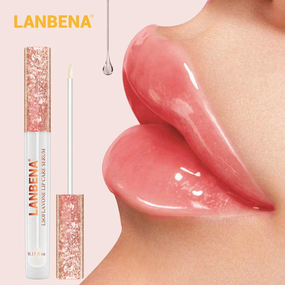 

Lip Plumper Collagen Lip Care Serum Lipgloss Isoflavone Gloss Reduce Fine Lines Lips Moisturizing And Plumping Lipstick Enhancer