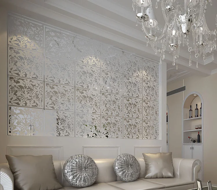

Curtain wall panels hanging hollow wood screen mobile living room entrance minimalist fashion Chinese folding screen