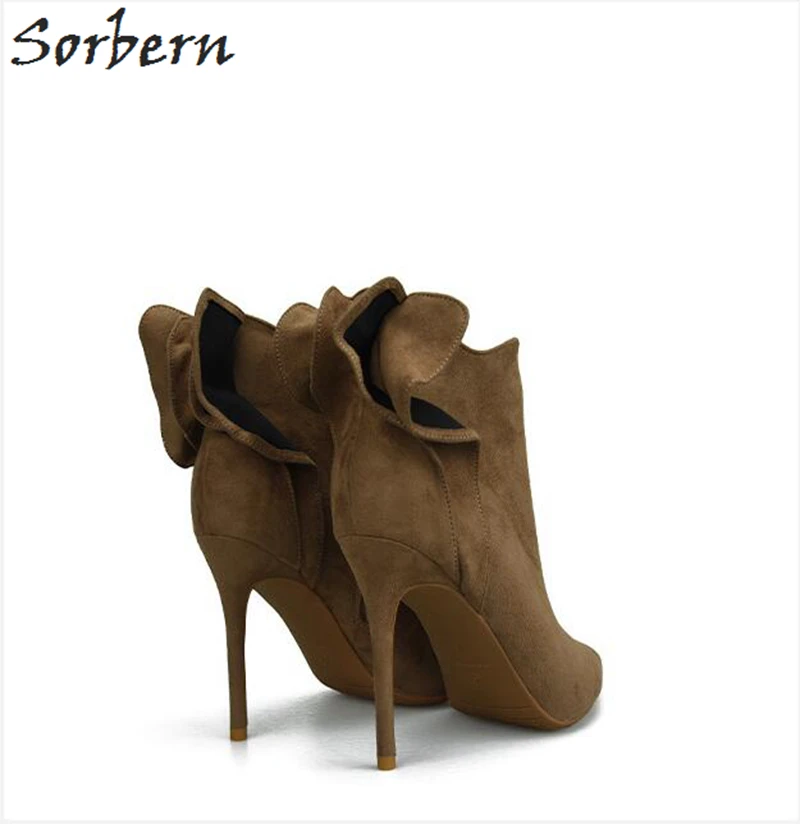Sorbern/модные женские ботинки Botas Mujer с цветочным принтом см однотонные вечерние на