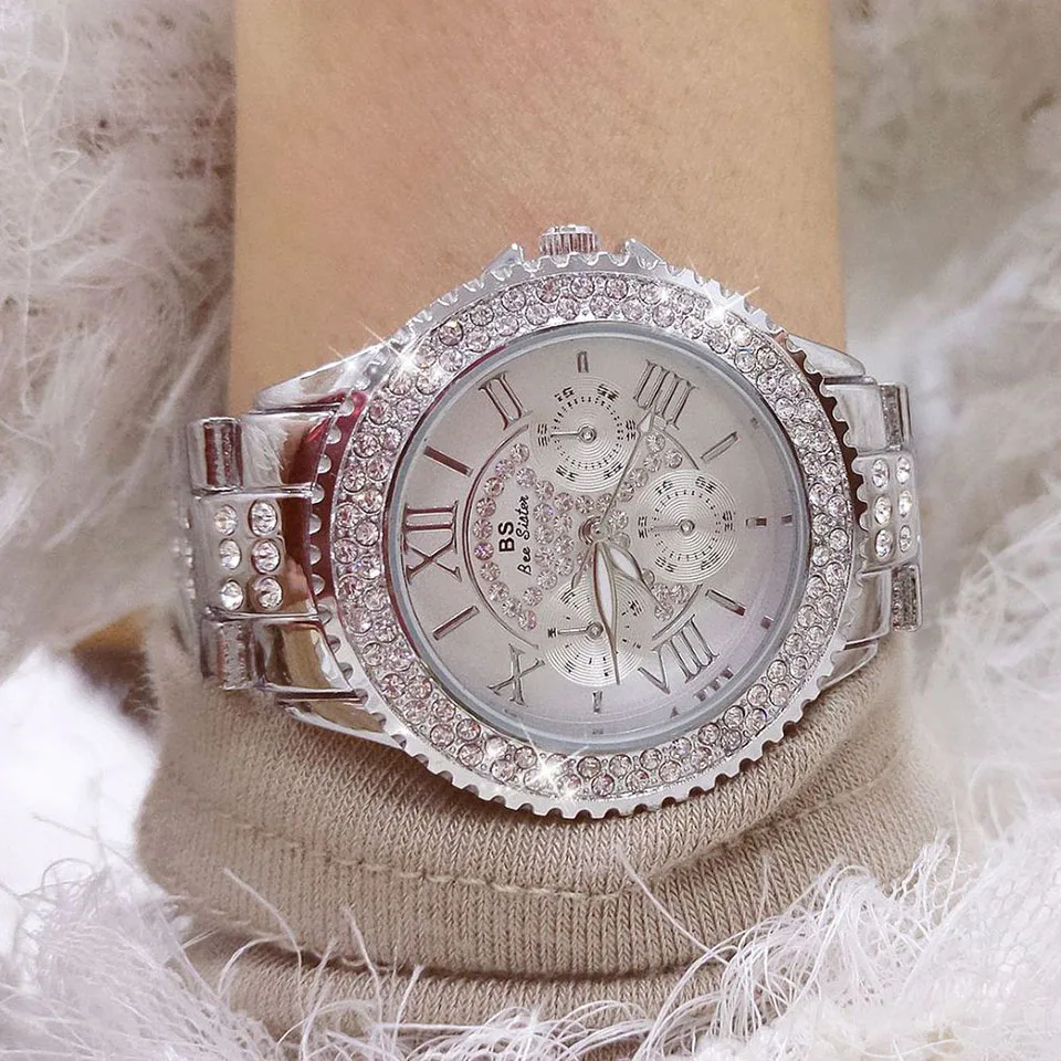

2019 Relogio Feminino Luxury Brand Women Dress Watches Steel Quartz Watch Diamonds Silver Watches For Womans Wristwatches whatch
