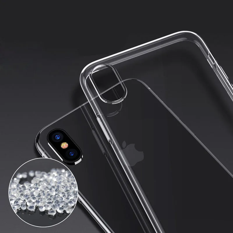 New TPU Transparent Soft Silica Mobile Phone Back Cover Protective Shell for iPhone 56 plus 7 8 x |