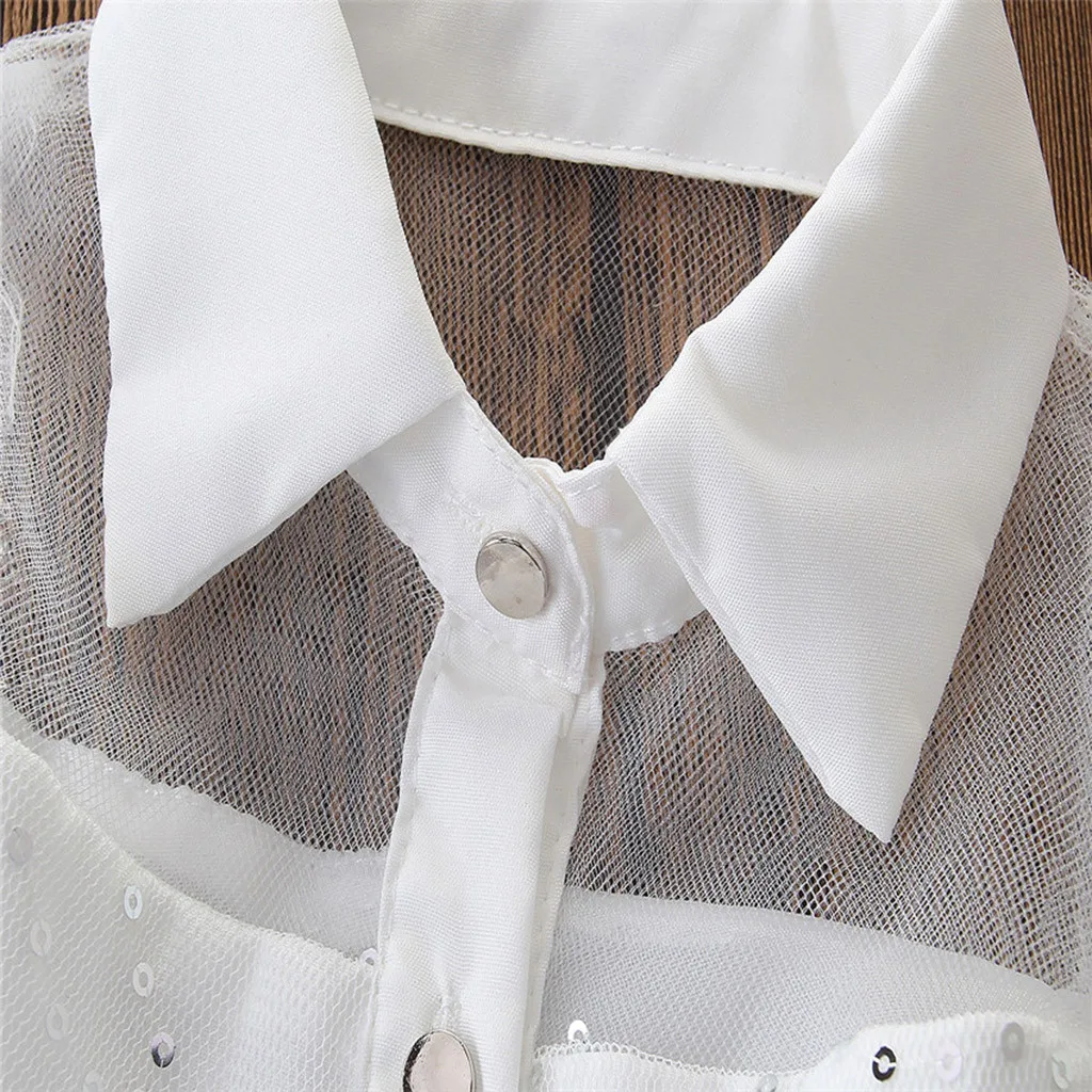 LONSANT/платье для девочек Трикотажное платье-пачка без рукавов с блестками