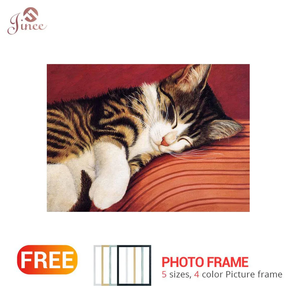 

Наборы для алмазной живописи, милая маленькая кошка, ручная работа для искусства, подарок, животное для сна