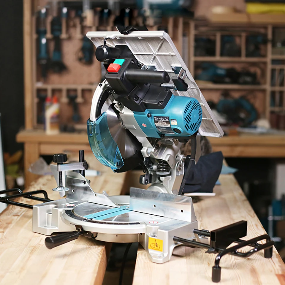 Япония Makita LH1201FL Настольная пила, косая алюминиевая машина, легированная пластиковая сталь, деревообрабатывающая режущая бензопила 12 дюймов 1650 Вт