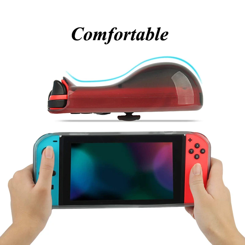 Супержесткий чехол для хранения Nintendo Switch 6 в 1 Мягкий защитный из ТПУ с 4