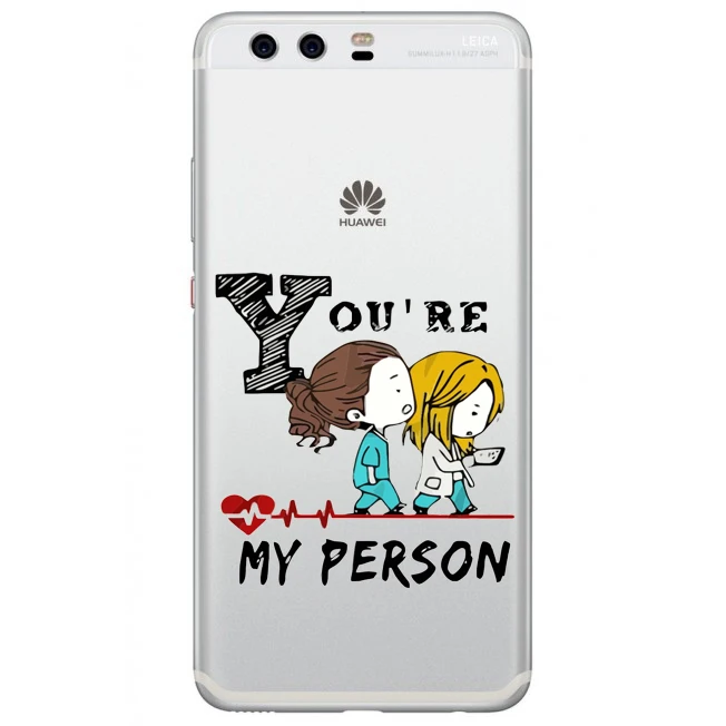 Чехол с надписью "You're My Person", мягкий ТПУ чехол для телефона, чехол для huawei P8 P9 P10 P20 Mate10 20Pro Lite