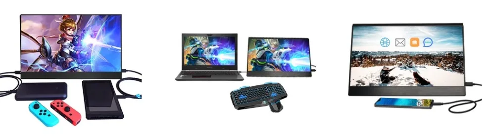 WIMAXIT M1560CT2 15,6 дюймовый сенсорный портативный монитор Ulta-slim 1080p дисплей type-C/USB C монитор