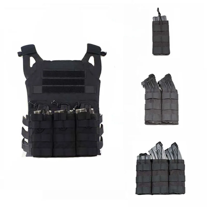 Армейский Охотничий Жилет MOLLE аксессуары тактическая сумка с тройным картриджем