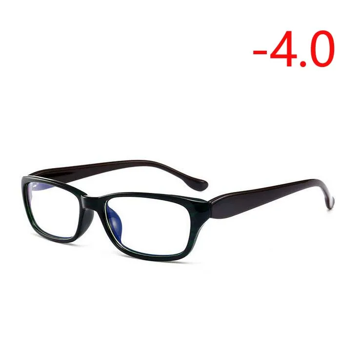 Myopia 400 1,0-1,5-2,0-2,5 до-4,0 литературные студенческие очки для близорукости для унисекс Ретро близорукие очки Квадратные очки - Цвет оправы: Myopia 400